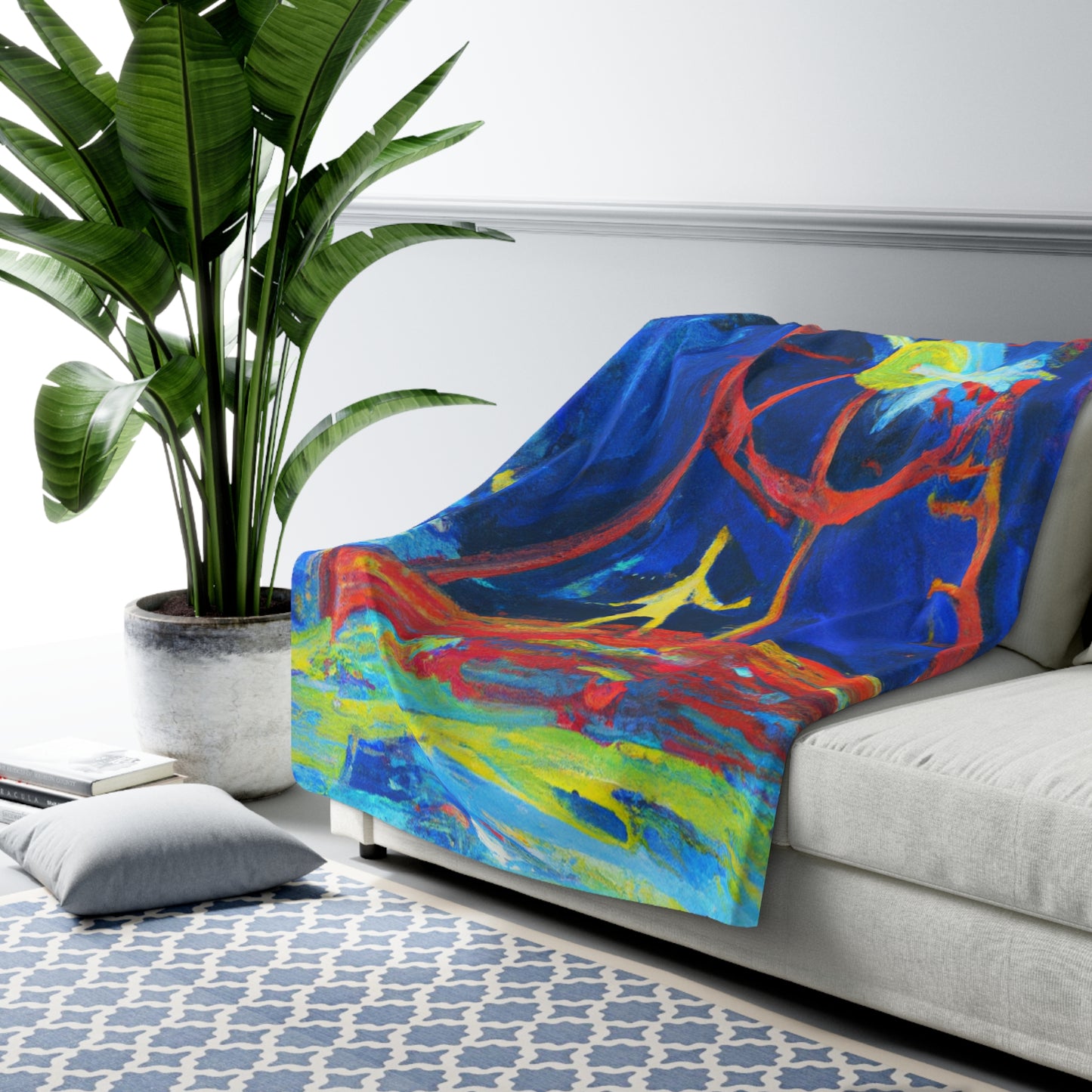 "A Passage Through the Ages" - The Alien Sherpa Fleece Blanket