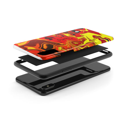 "Abstract Energy in Motion" - The Alien Tough Phone Cases