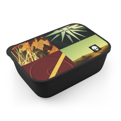 "A Reflection of My Journey: A Collage of Growth and Transformation" - The Alien Eco-friendly PLA Bento Box with Band and Utensils