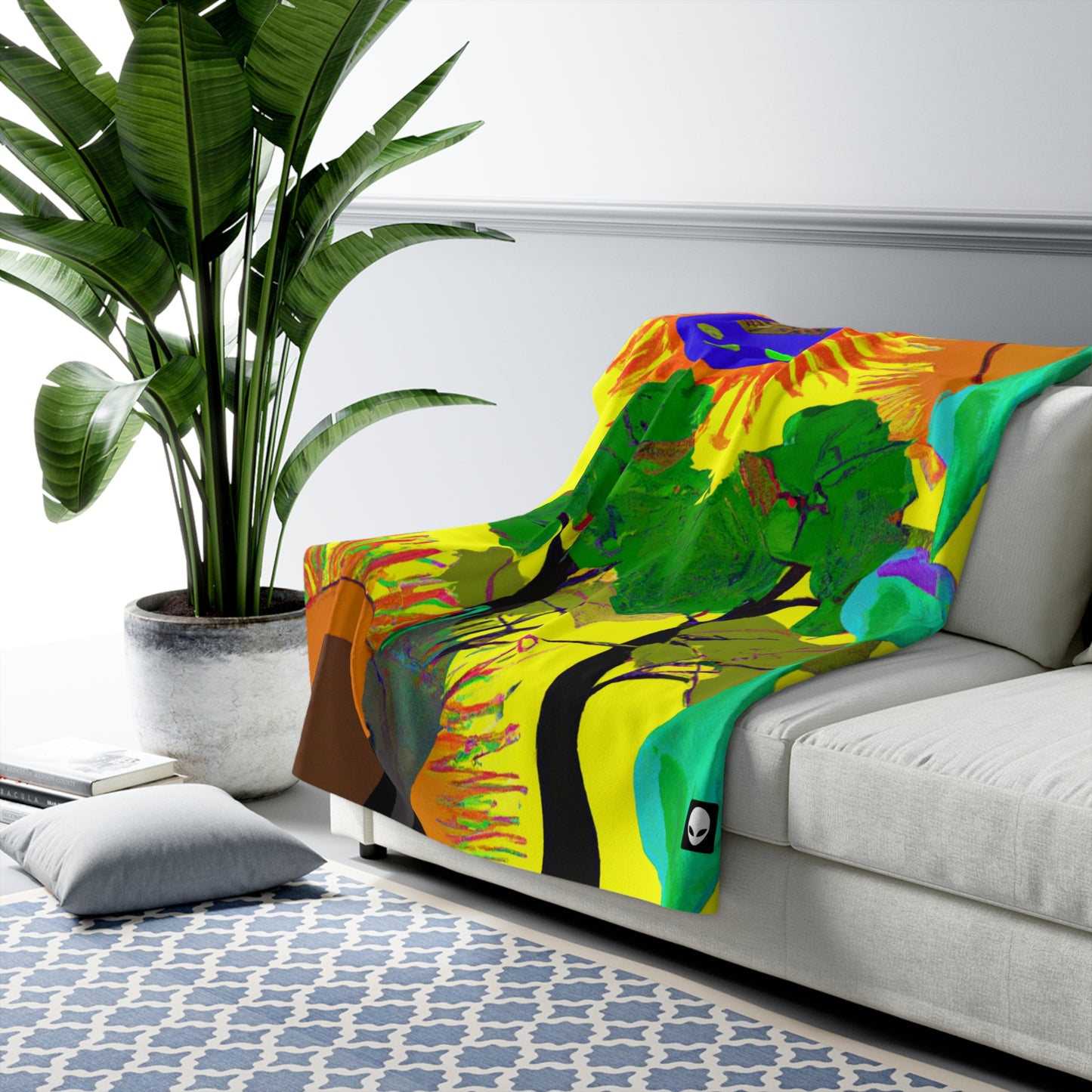 "Collision of Nature's Beauty" - The Alien Sherpa Fleece Blanket