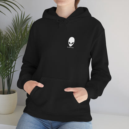 "Building an Online Identity: A Social Media Collage" - The Alien Unisex Hoodie