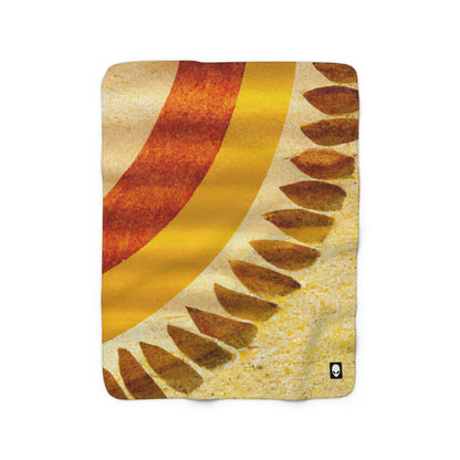 "A Natural Mosaic: Shapes and Colors from the Earth" - The Alien Sherpa Fleece Blanket