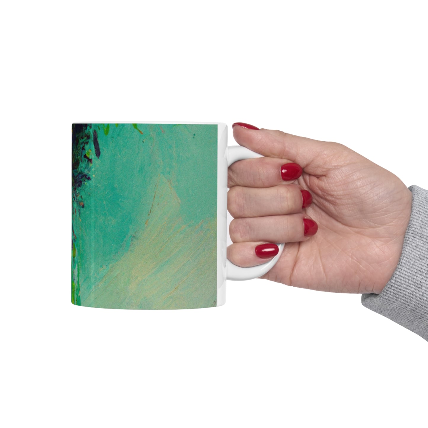 "A Lazy Summer's Day: An Abstract Ode" - The Alien Ceramic Mug 11 oz