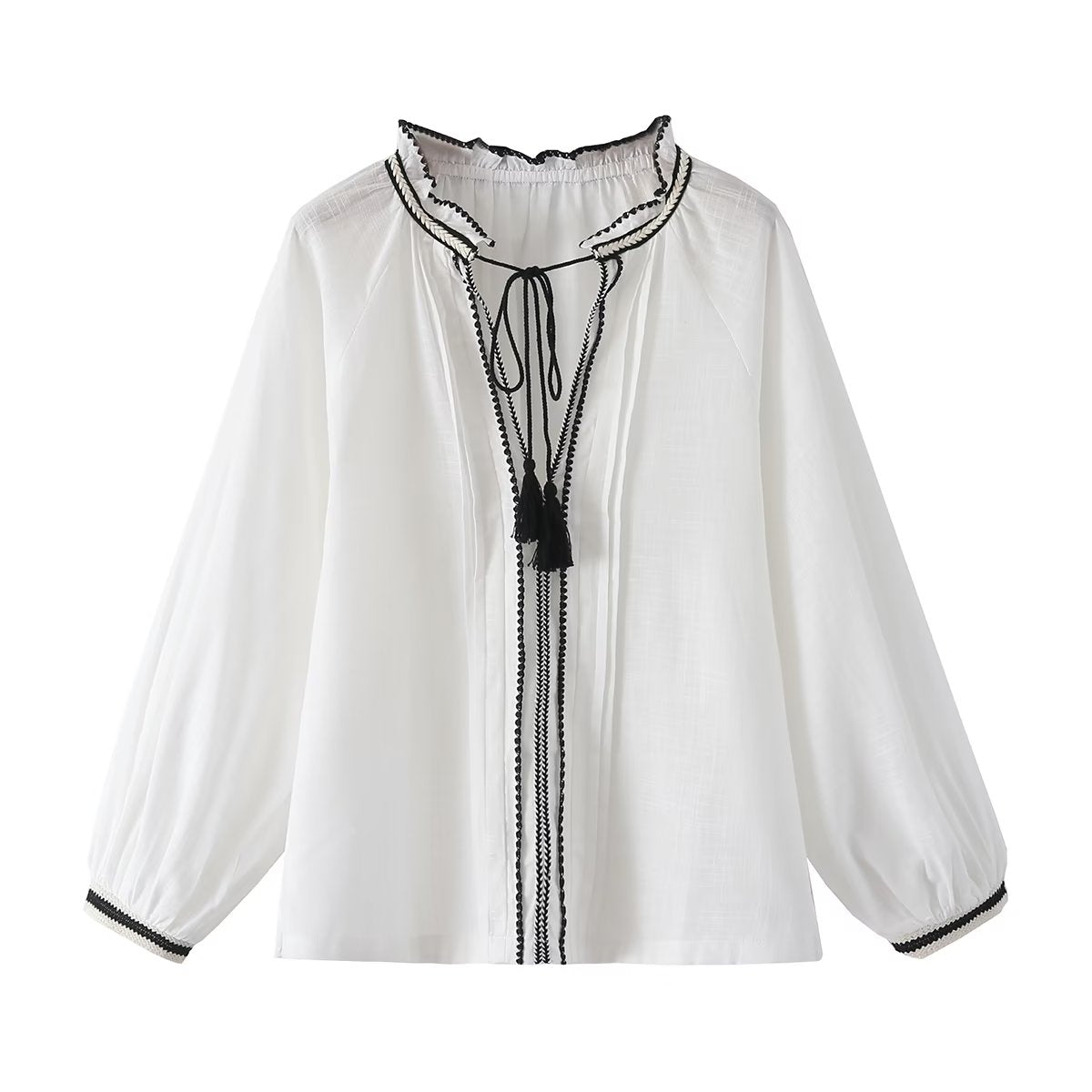 Niche Shirt Mujer Otoño Invierno Camisa pequeña de alto sentido Top elegante