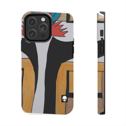 "Explorando el equilibrio y los patrones en el arte abstracto" - The Alien Tough Phone Cases