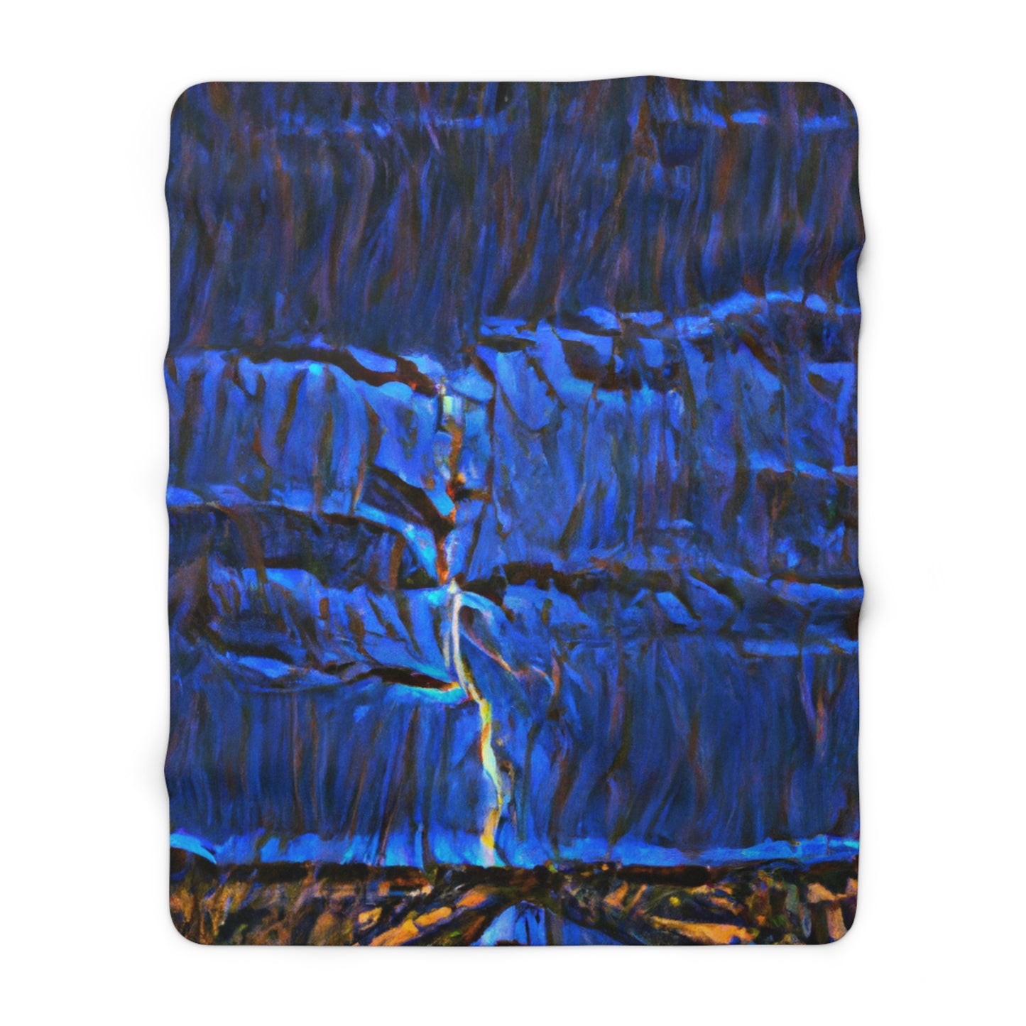 "Electric Splits in the Heavens" - The Alien Sherpa Fleece Blanket