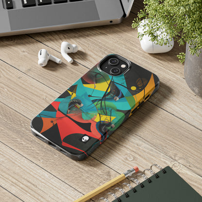 „Illusionäre Perspektive: Ein bunter Tanz des Lichts“ – The Alien Tough Phone Cases