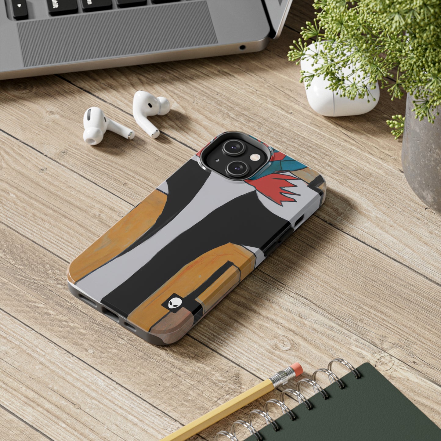 "Explorando el equilibrio y los patrones en el arte abstracto" - The Alien Tough Phone Cases