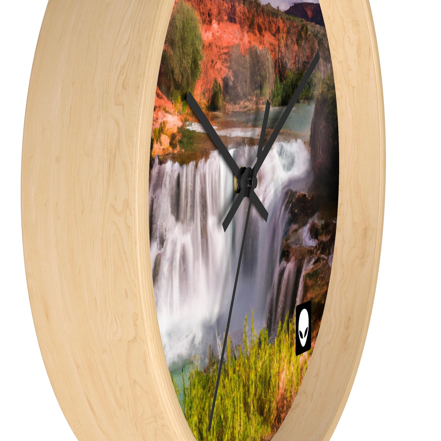 "Capturing Nature's Beauty: Crafting an Iconic Landscape in Vibrant Art" - The Alien Wall Clock