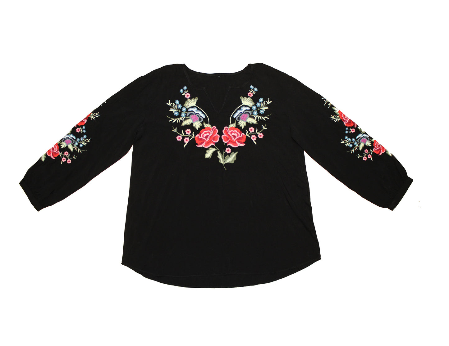 Loose Design Shirt Women Autumn Women Clothing Embroidered Shirt