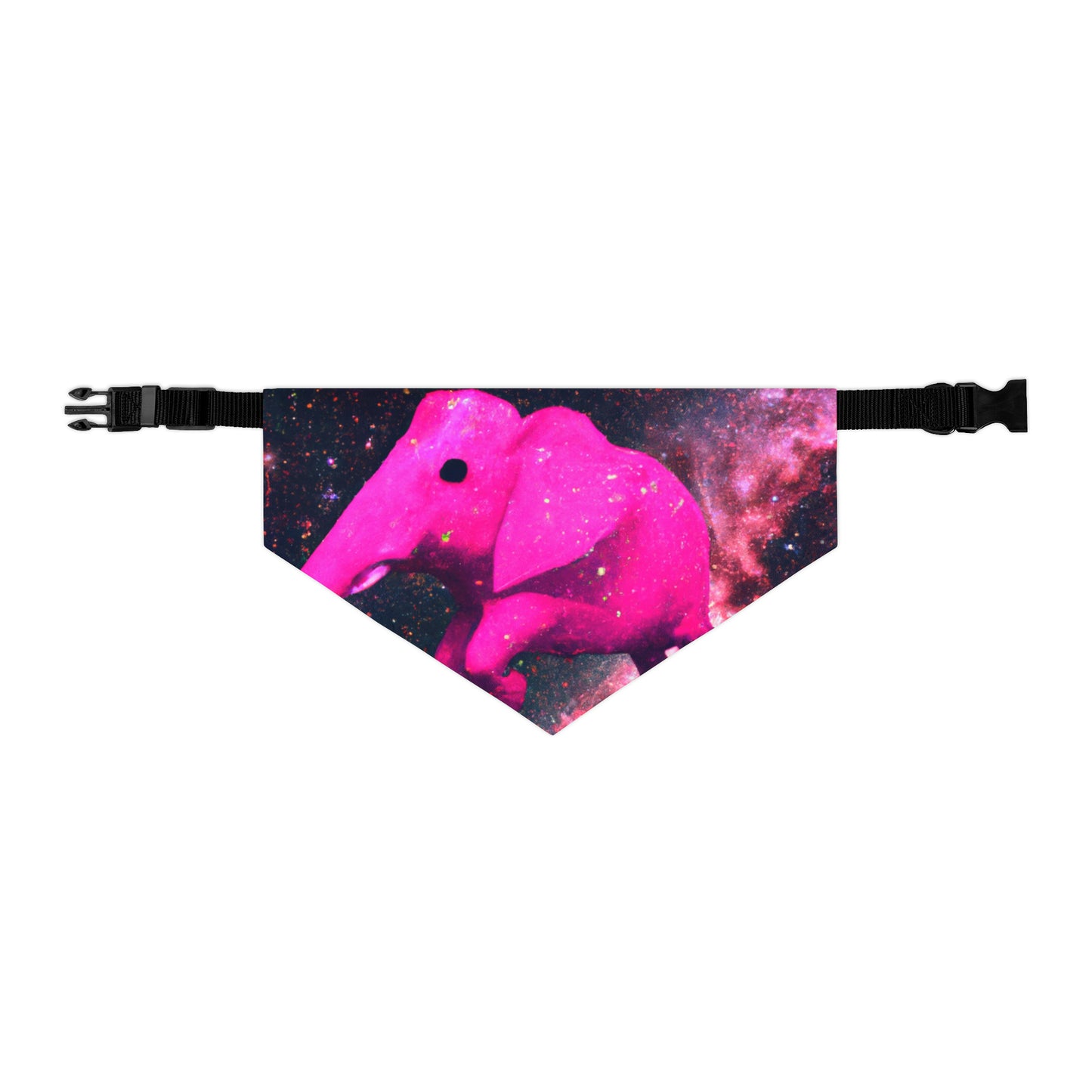 "Majestic Pinkelephant Exploration" - El collar de bandana para mascotas alienígenas