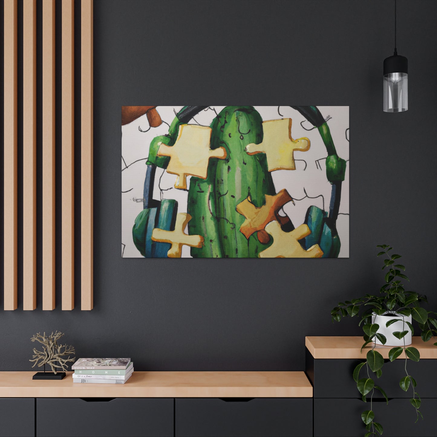 "Cactified Puzzle Time" - The Alien Canva