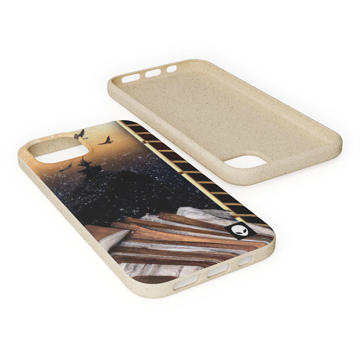 "A Tale of Storytelling Art: A Mixed Media Masterpiece" - The Alien Eco-friendly Cases