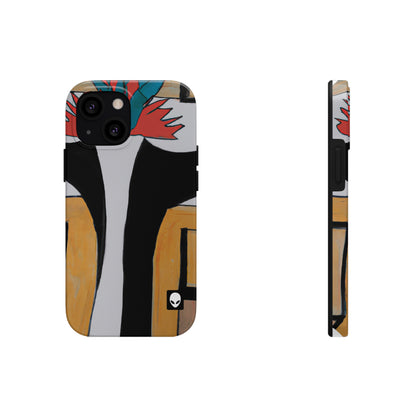 "Explorando el equilibrio y los patrones en el arte abstracto" - The Alien Tough Phone Cases