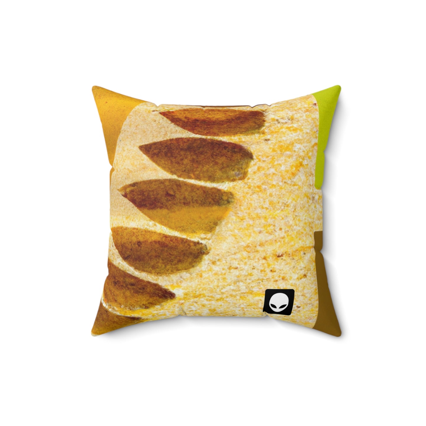 "Un mosaico natural: formas y colores de la Tierra" - The Alien Square Pillow