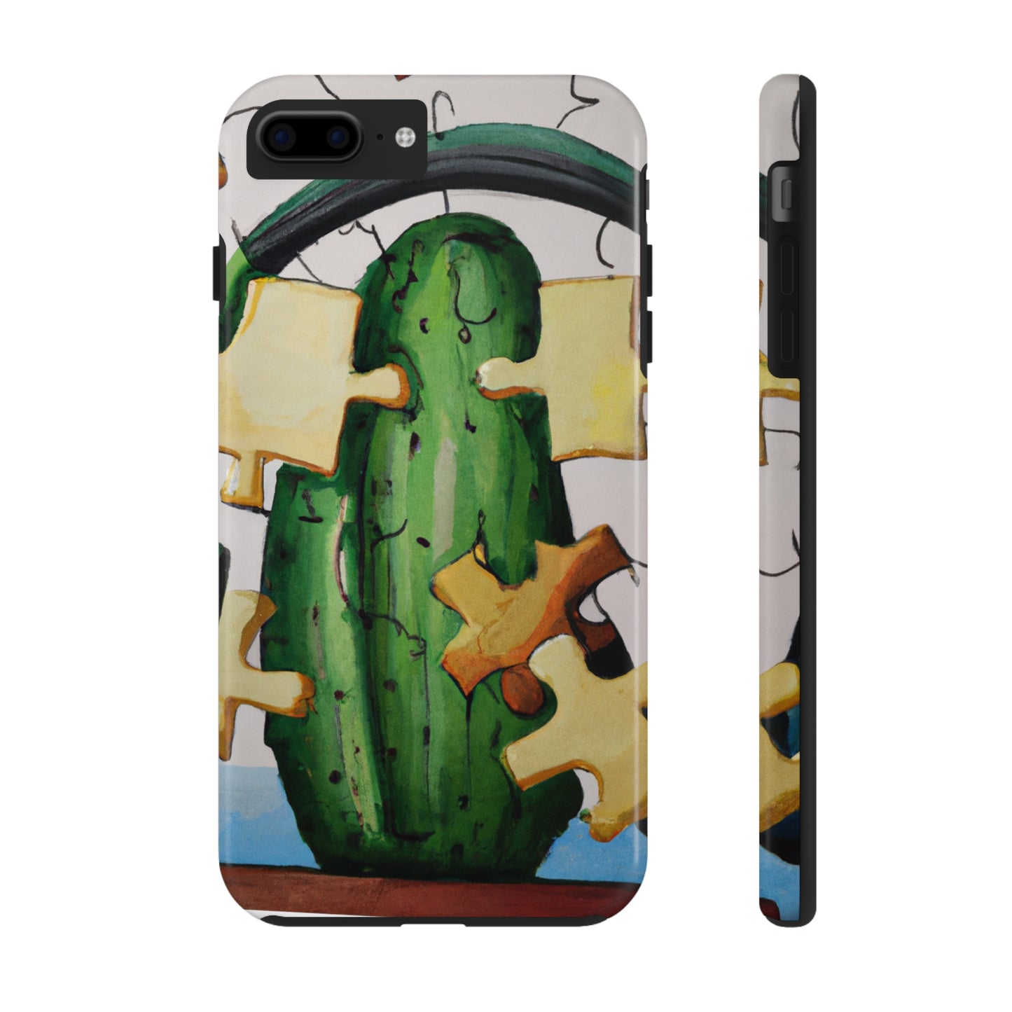 "Cactified Puzzle Time" - The Alien Tough Phone Cases