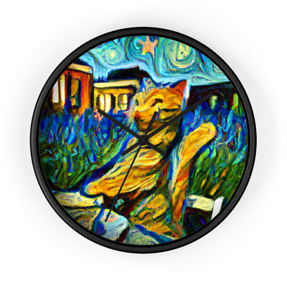 "A Cat Amongst the Celestial Tea Leaves" - The Alien Wall Clock