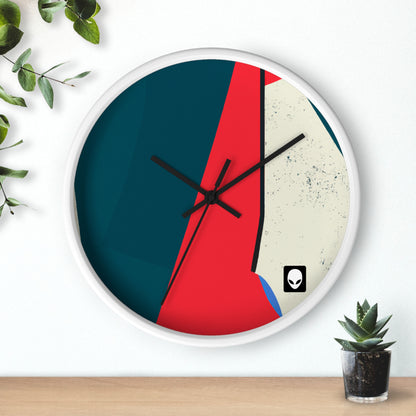 "Abstract Expressionism: Exploring Lines and Shapes" - The Alien Wall Clock