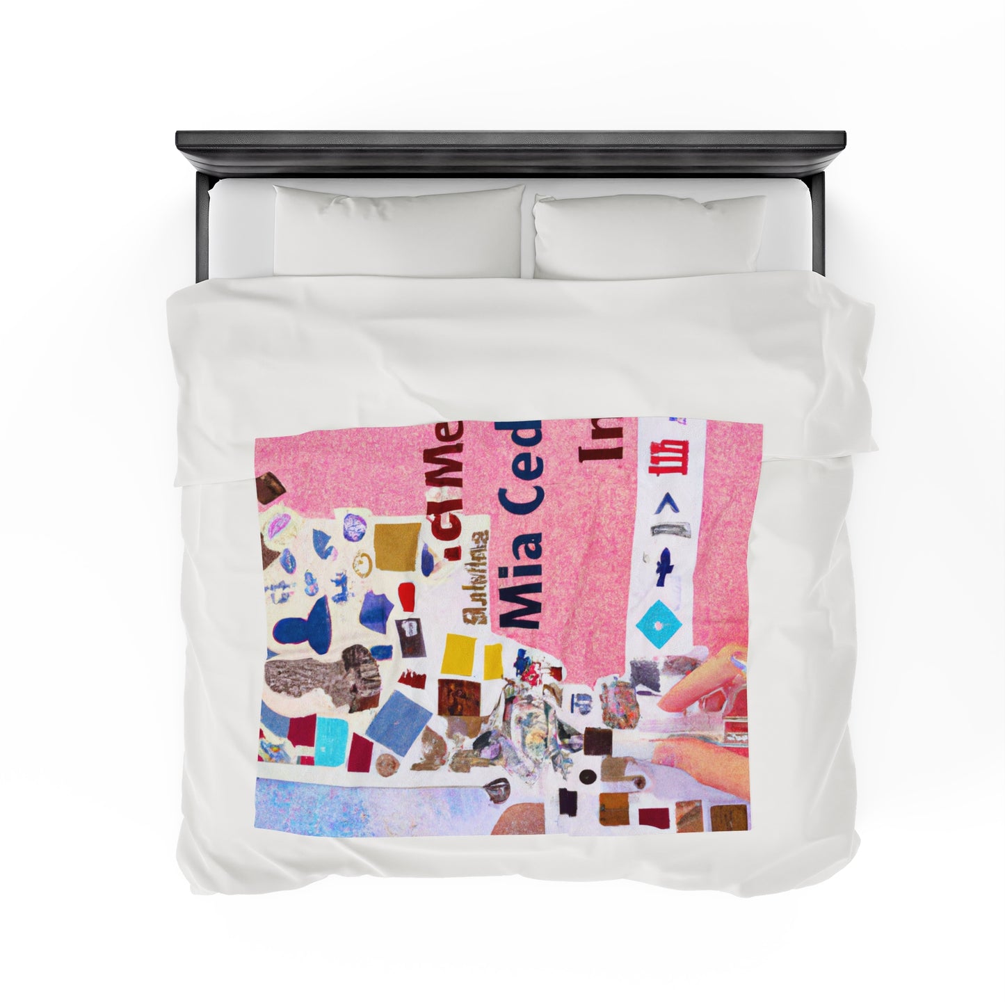 "Building an Online Identity: A Social Media Collage" - The Alien Velveteen Plush Blanket