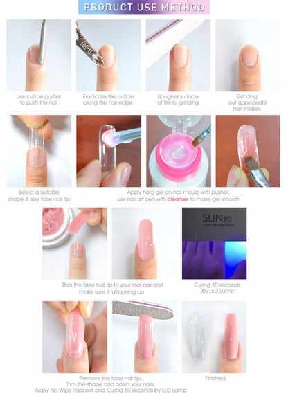 Pegamento de extensión rápida a base de gel de fototerapia de uñas