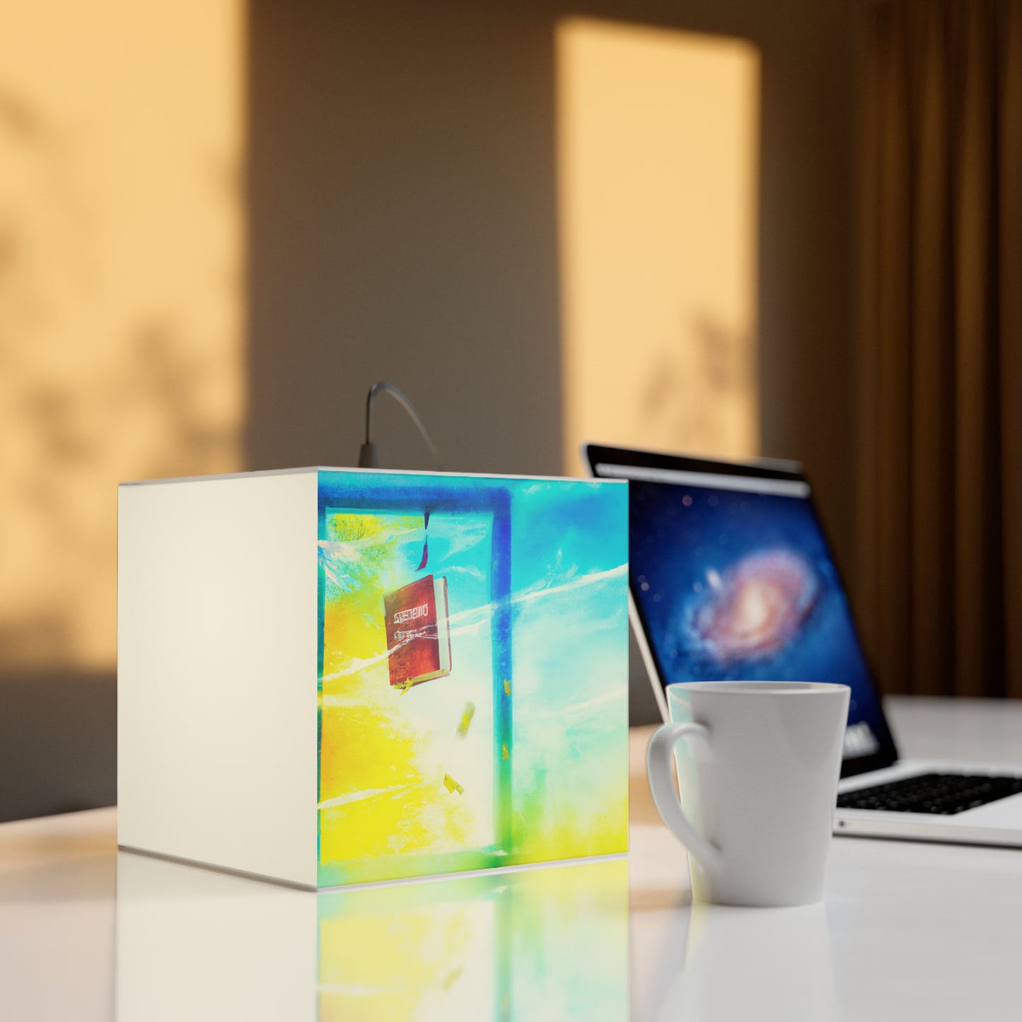 "Exploring My World through Art: Capturing the Memories of Places Visited" - The Alien Light Cube Lamp