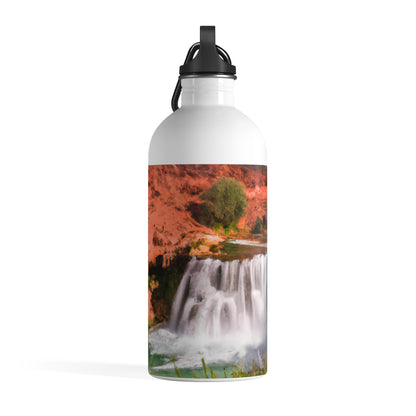 "Capturing Nature's Beauty: Crafting an Iconic Landscape in Vibrant Art" - The Alien Stainless Steel Water Bottle