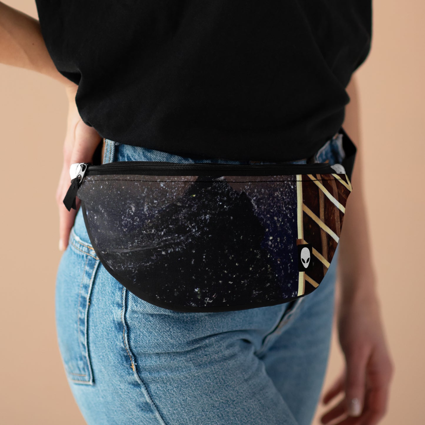 "A Tale of Storytelling Art: A Mixed Media Masterpiece"- The Alien Fanny Pack