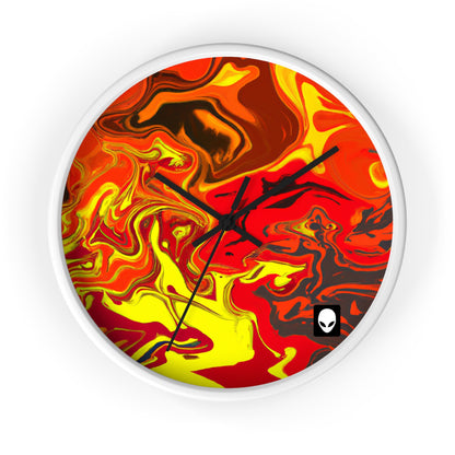 "Abstract Energy in Motion" - The Alien Wall Clock