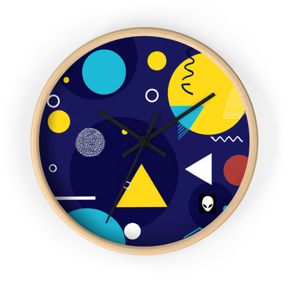 "Geometric Fusion: Bringing Your Vision to Colorful Life" - The Alien Wall Clock