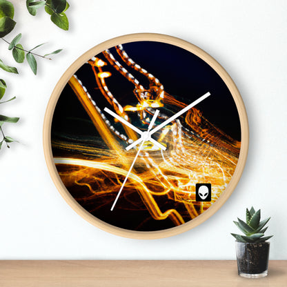 "Chaotic Disruption: An Abstract Exploration" - The Alien Wall Clock