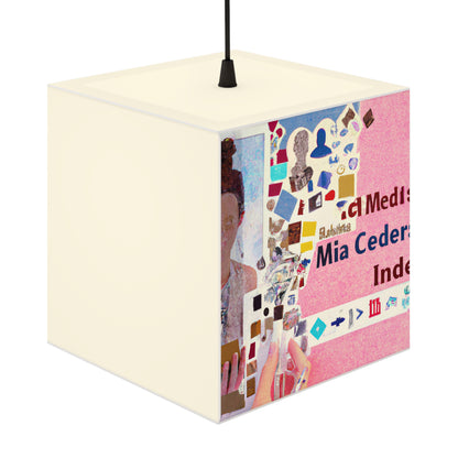 „Aufbau einer Online-Identität: Eine Social-Media-Collage“ – Die Alien Light Cube Lampe