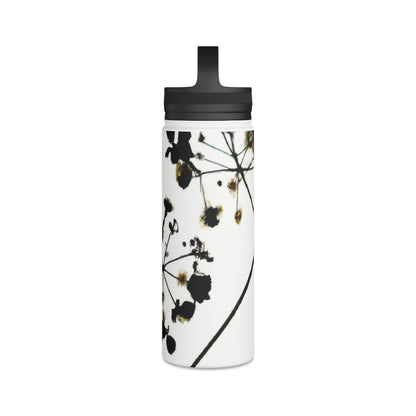 "A Light and Shadow Illumination" - The Alien Stainless Steel Water Bottle, Handle Lid