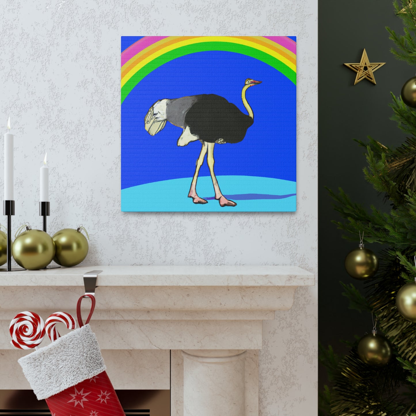 „Bridging the Divide: The Ostrich's Rainbow“ – The Alien Canva