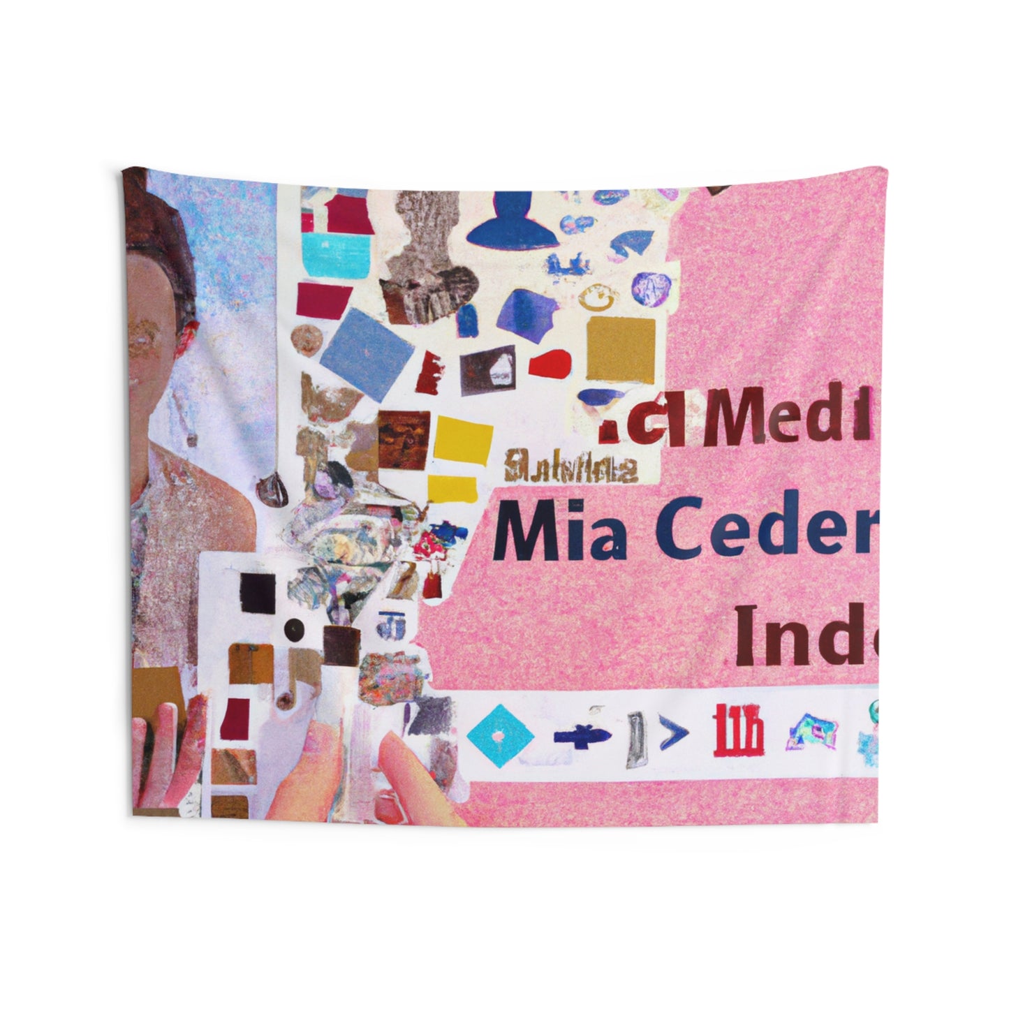 "Construyendo una identidad en línea: un collage de redes sociales" - The Alien Wall Tapestries