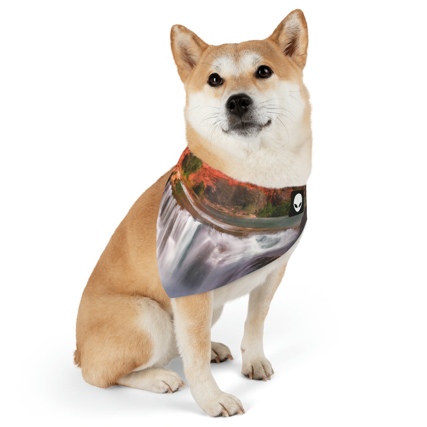 "Capturing Nature's Beauty: Crafting an Iconic Landscape in Vibrant Art" - The Alien Pet Bandana Collar