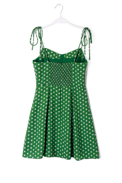 Vestido de tirantes delgado estampado de mujer Summer Wind