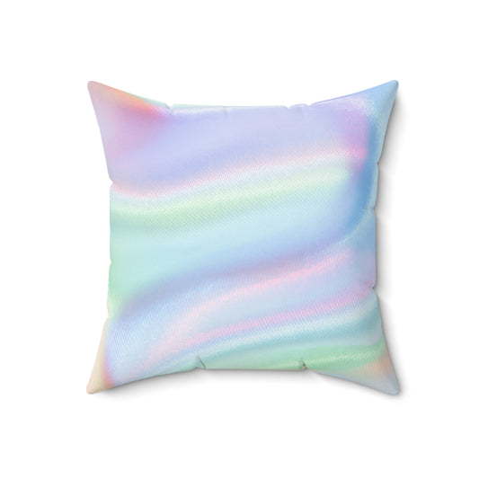 Vibrant Mosaics - The Alien Spun Polyester Square Pillow