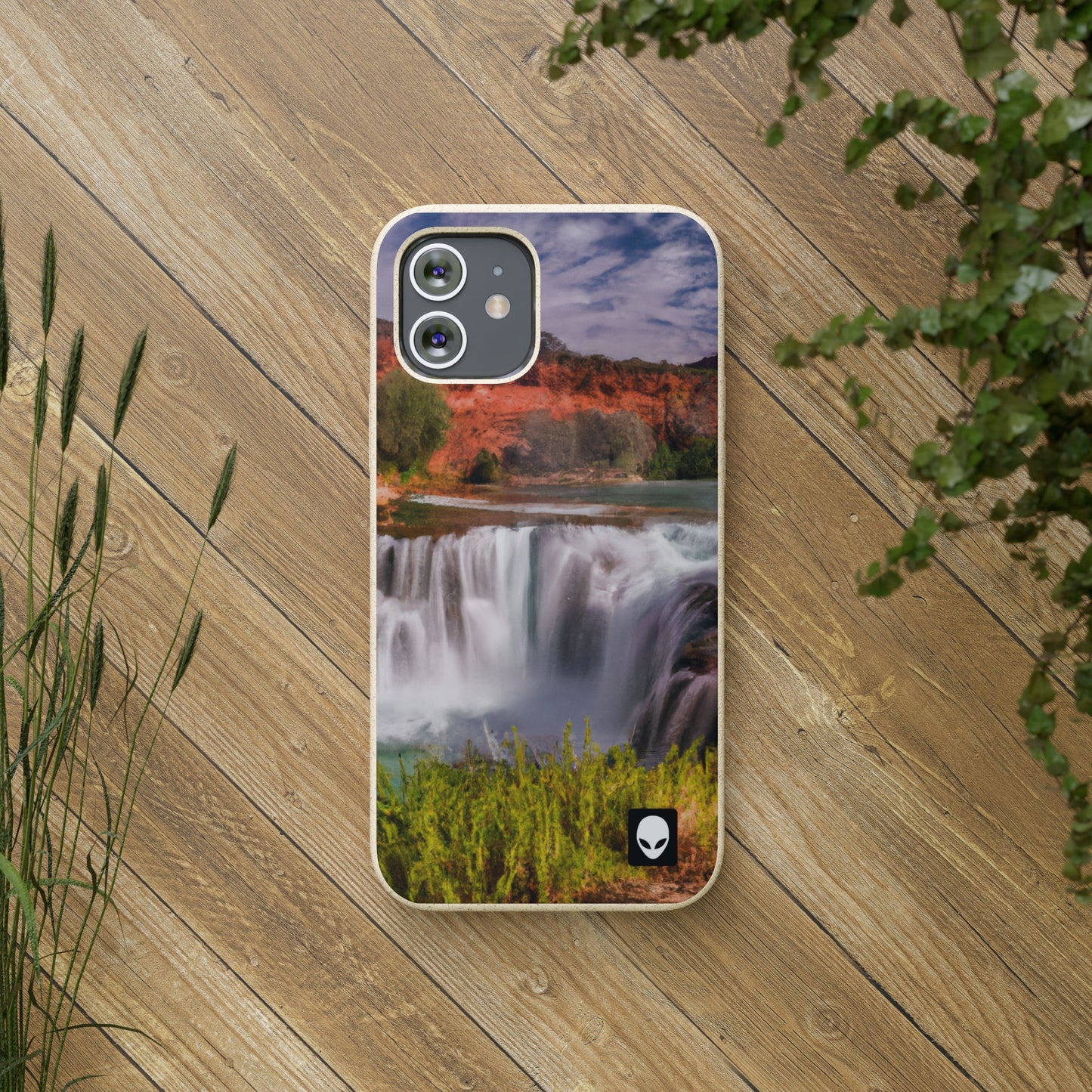 "Capturing Nature's Beauty: Crafting an Iconic Landscape in Vibrant Art" - The Alien Eco-friendly Cases