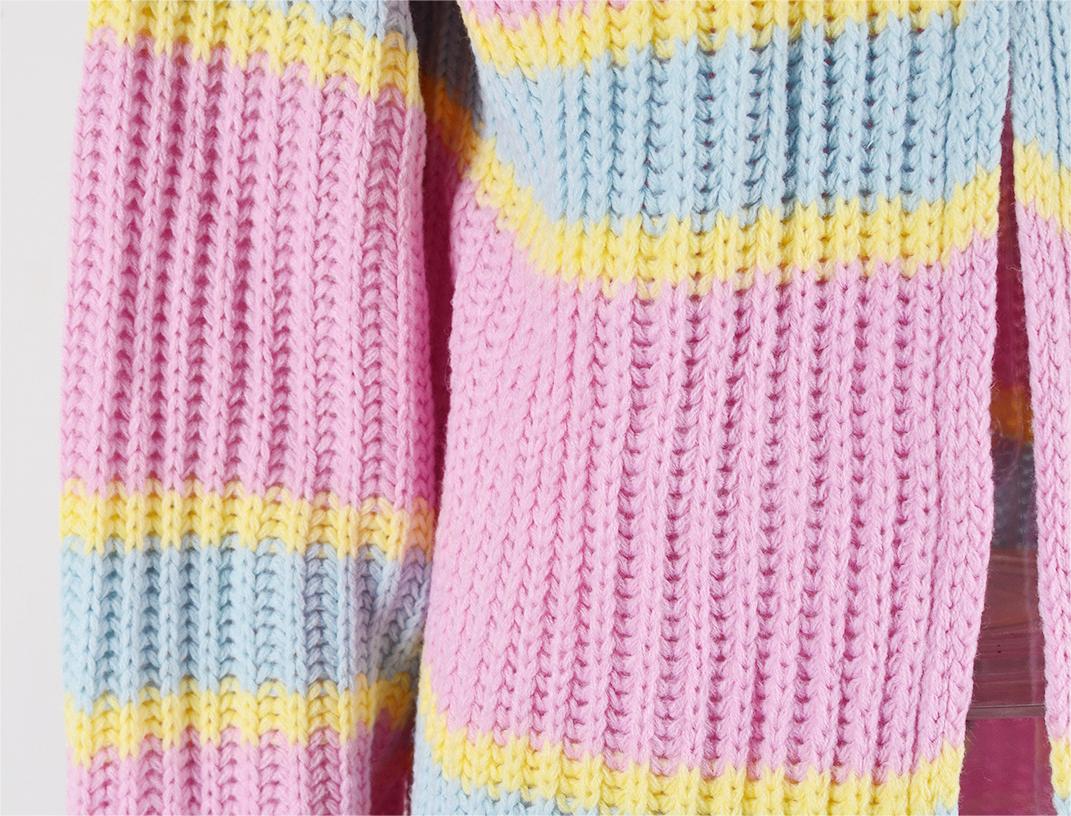 Ropa de mujer Otoño Invierno abrigo costura cárdigan suéter Mujer