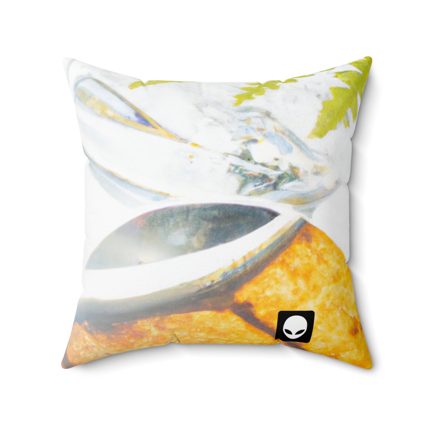 "El esplendor de la Tierra: un colorido collage de maravillas naturales" - The Alien Square Pillow