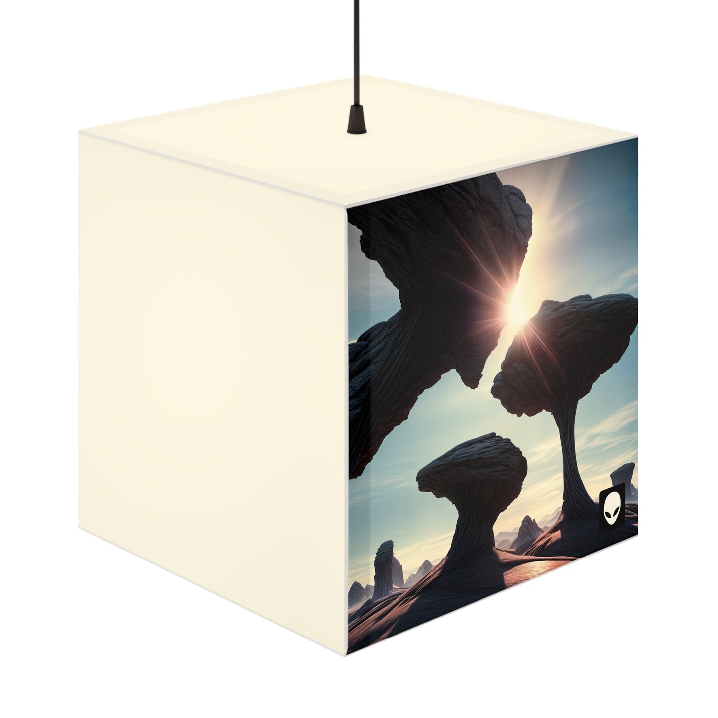 "Alien Landscape Odyssey" - The Alien Light Cube Lamp