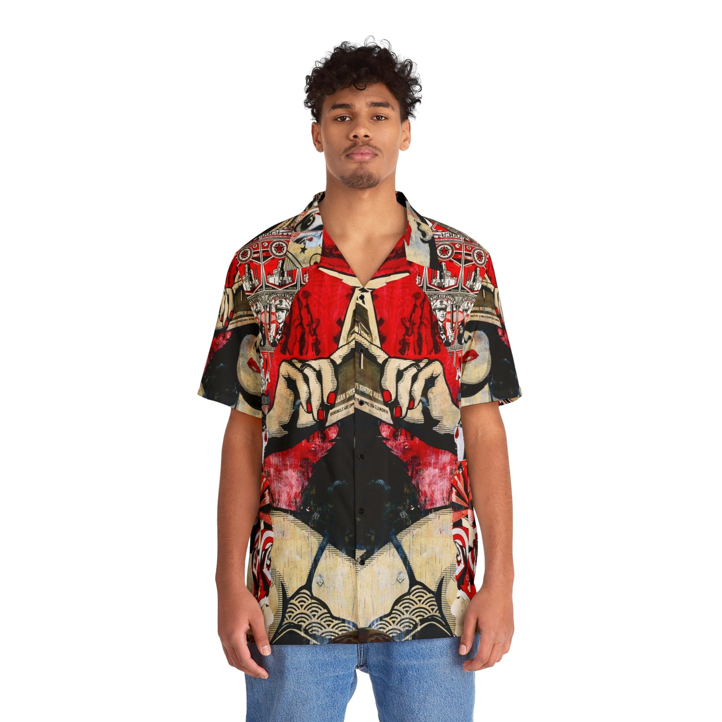 Whimsical Odyssey - La camisa hawaiana para hombre alienígena