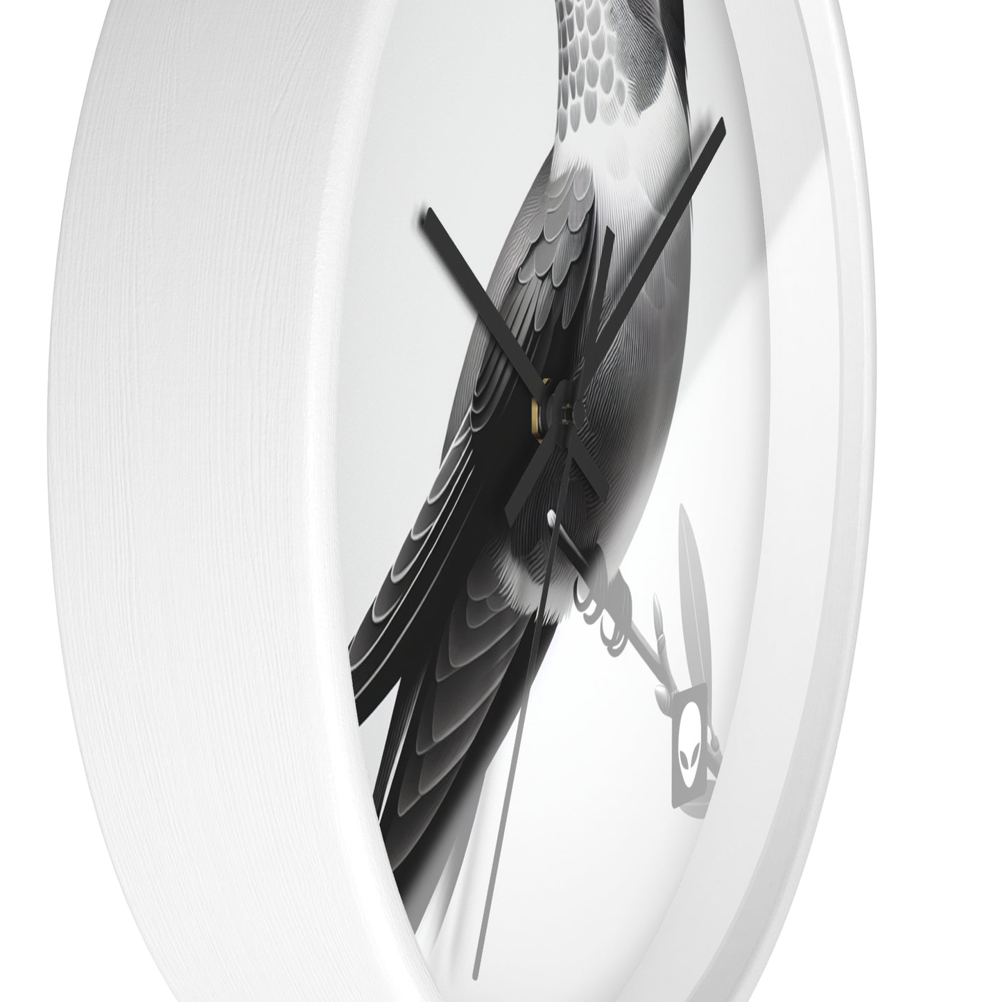 "A Melodic Moment" - The Alien Wall Clock Minimalism Style