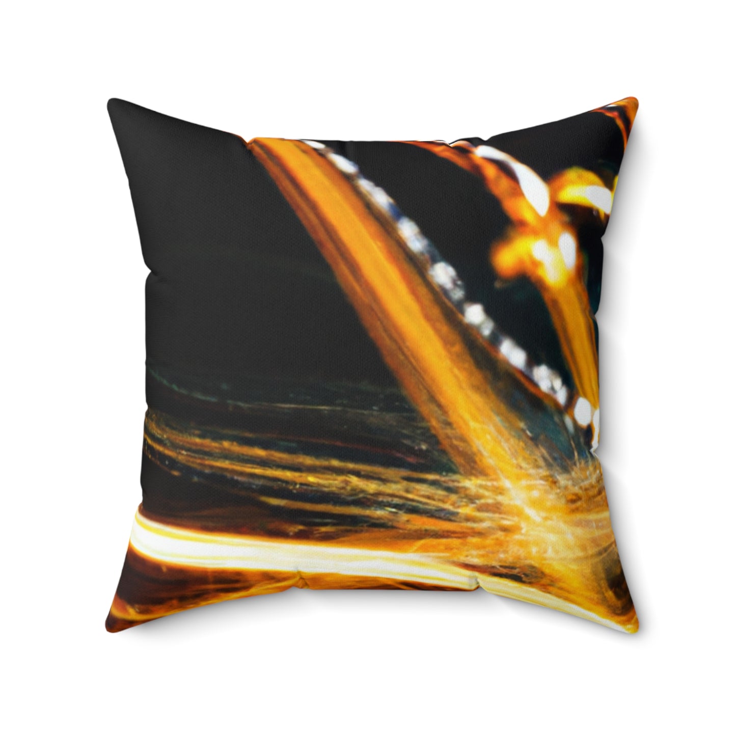 "Chaotic Disruption: An Abstract Exploration" - The Alien Square Pillow