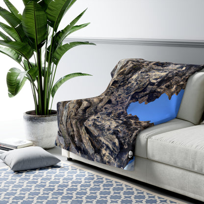 Nature in Splendor: Combining Photography with Digital Artistry - The Alien Sherpa Fleece Blanket