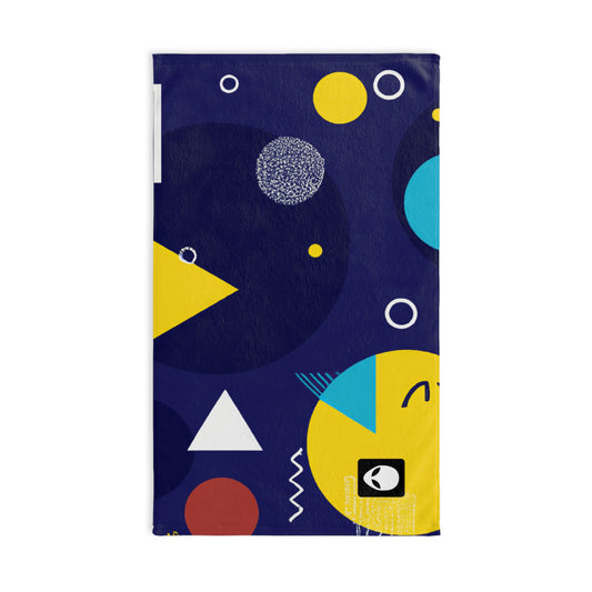 "Geometric Fusion: Bringing Your Vision to Colorful Life" - The Alien Hand towel