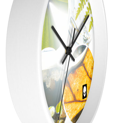 "Earth's Splendor: A Colorful Collage of Natural Wonders" - The Alien Wall Clock