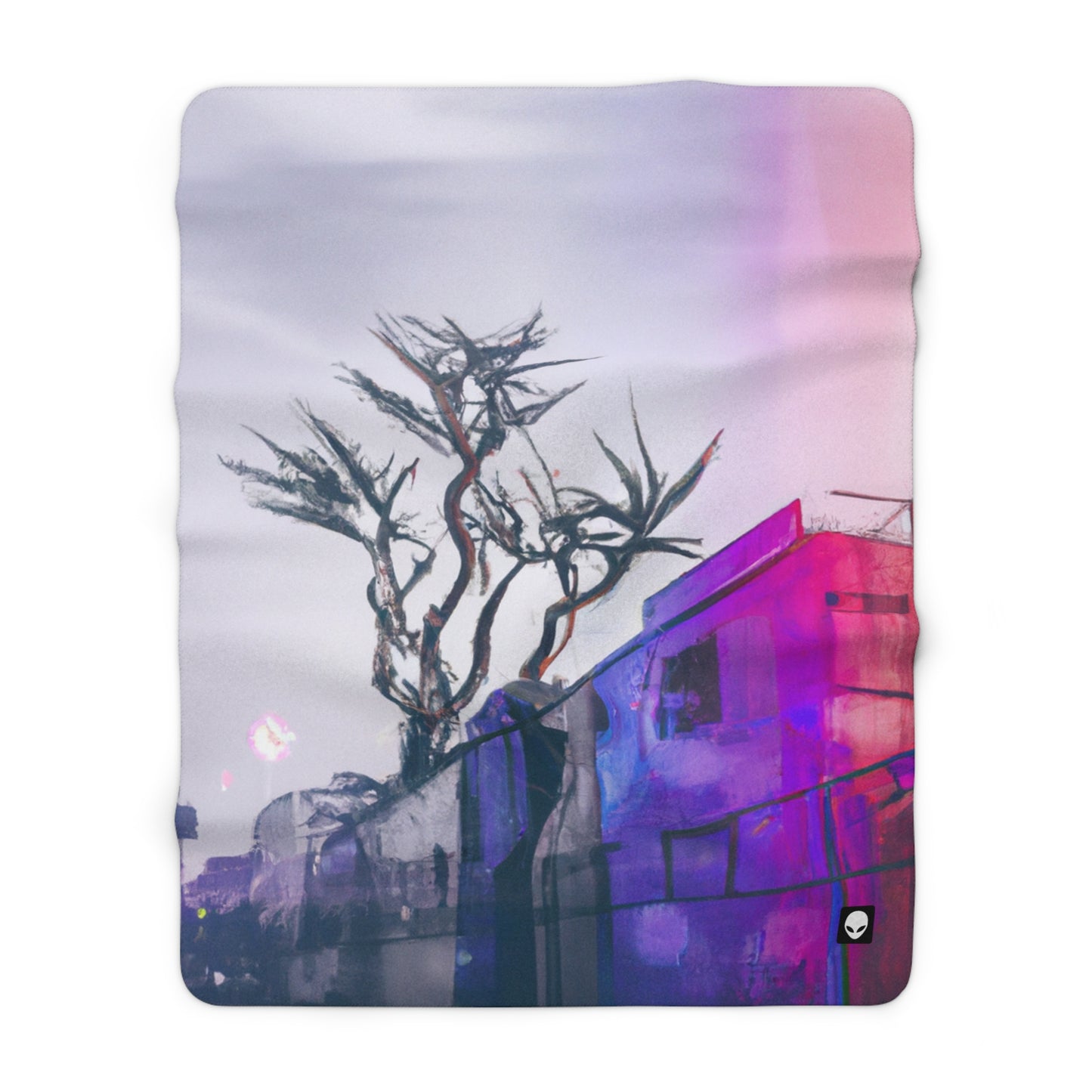 "Exploring Photographs in Color" - The Alien Sherpa Fleece Blanket