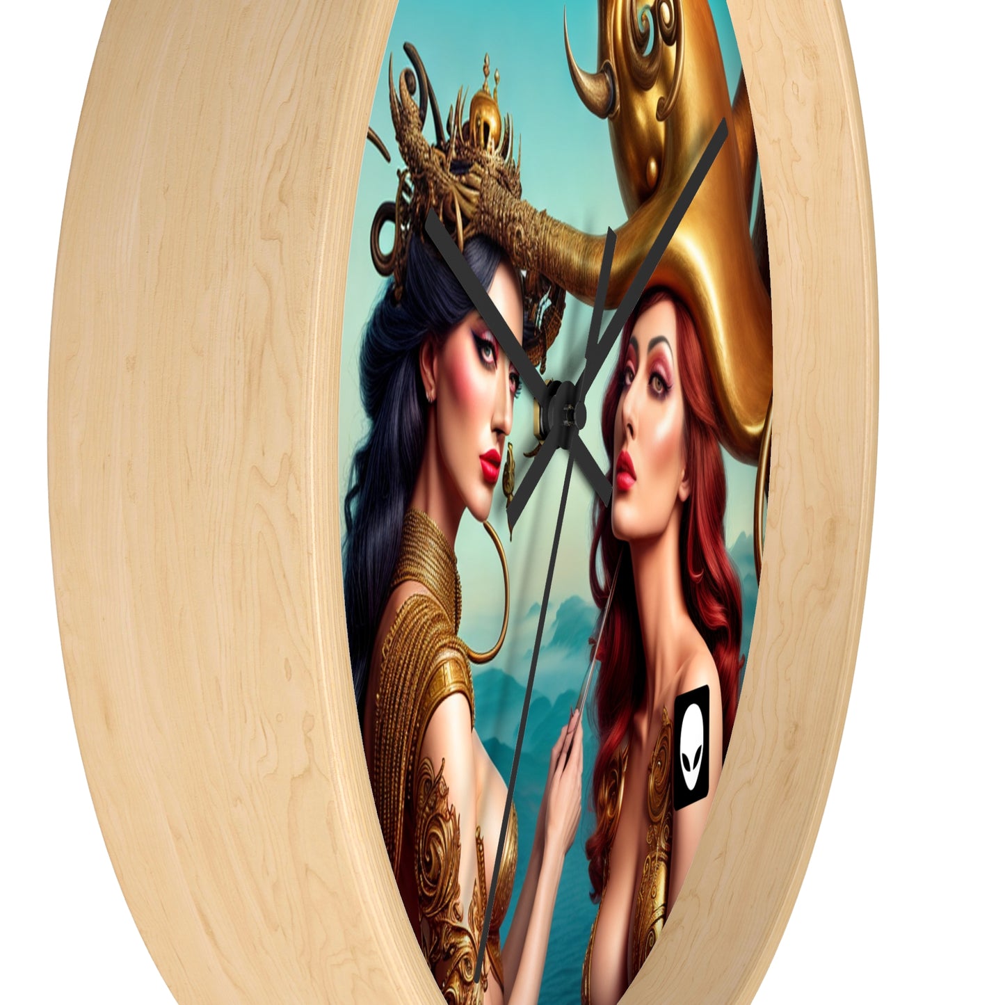 "Metaphorical Madness: An Exploration of Salvador Dali's Surreal Worlds" - The Alien Wall Clock