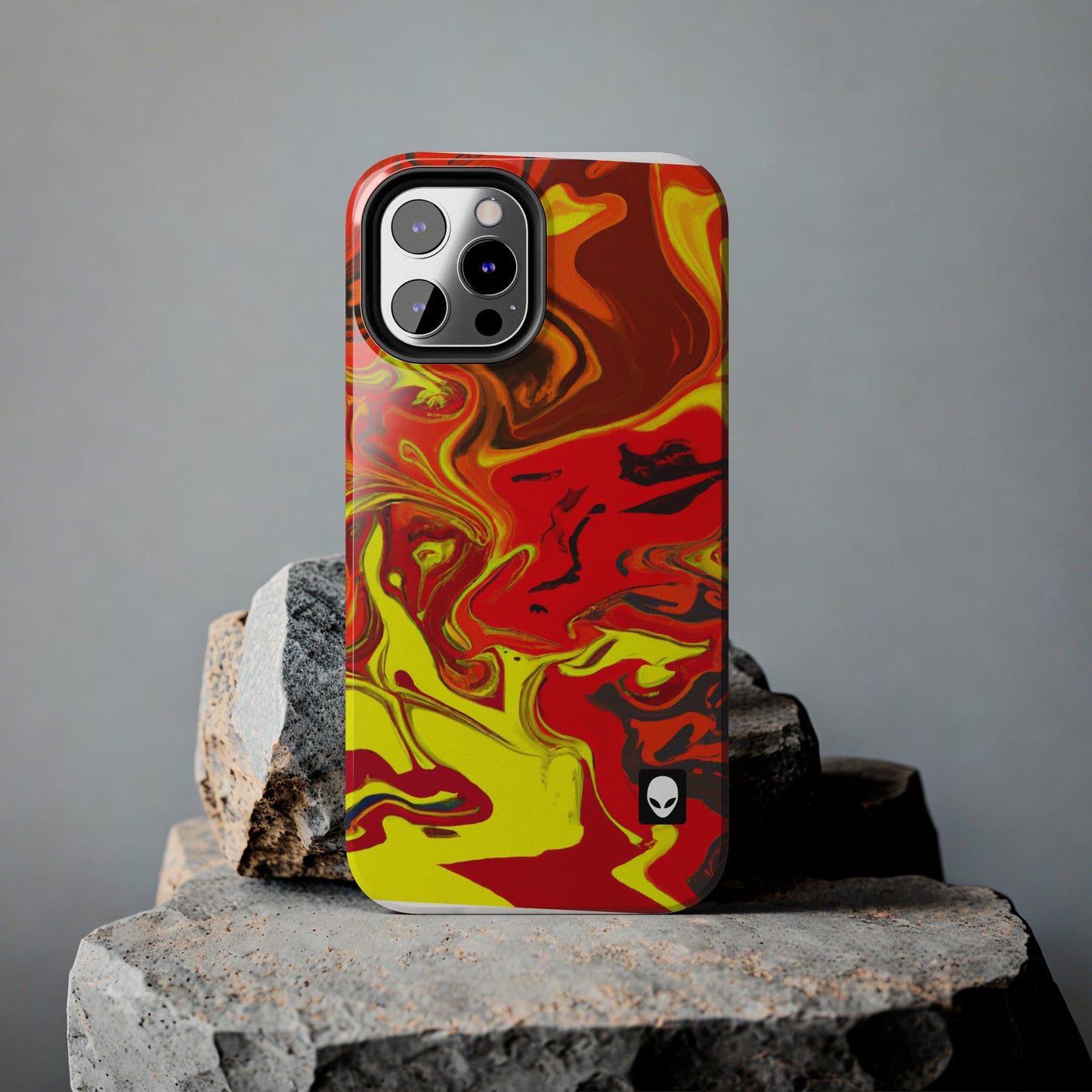 "Abstract Energy in Motion" - The Alien Tough Phone Cases